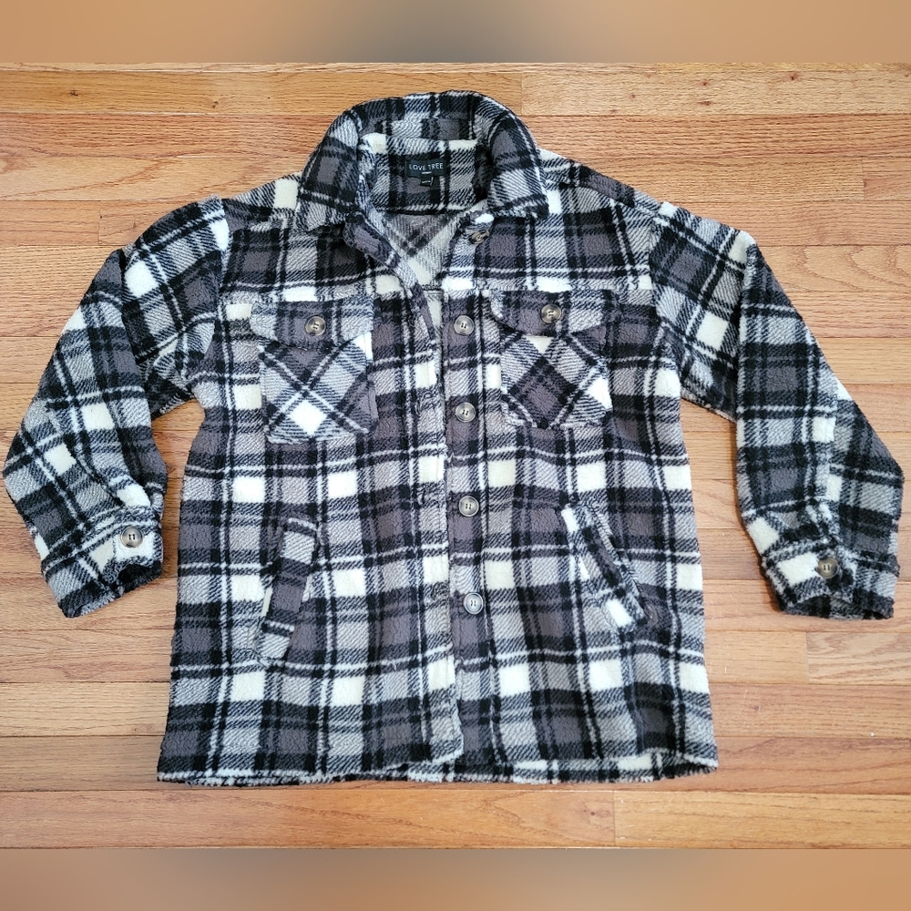 Love Tree Teddy Shacket
